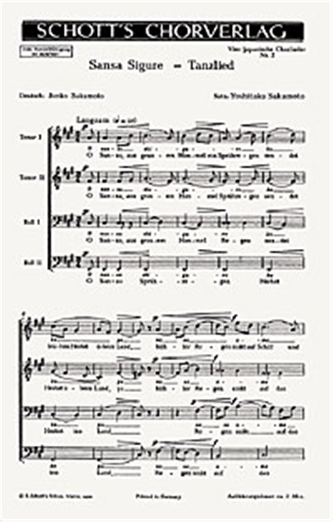 Vier japanische Chorlieder